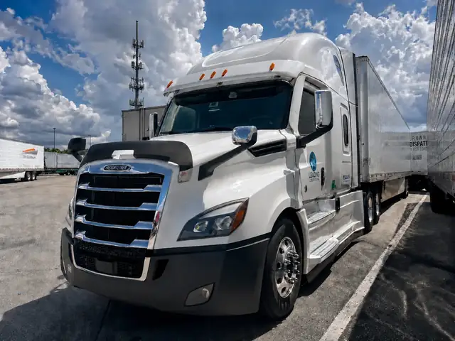Leading Logistics Inc. dry van tractor and trailer